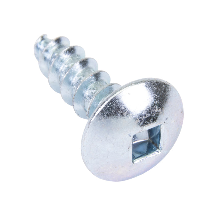 Tapping Screw, Truss Head Square Socket Drive, Type A, #10 x 5/8" Length, Low Carbon Steel Trivalent Zinc Plated by Spaenaur Inc.