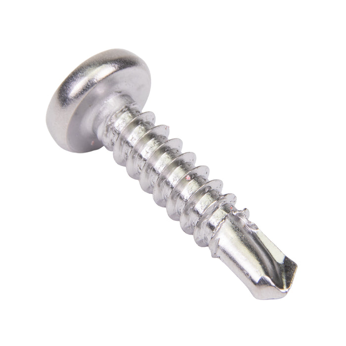 Teks Self-Drilling Screw, Pan Head, TR20; Torx® Tamper-Resistant, #8 x 3/4" Length, Stainless Steel 410 by Spaenaur Inc.
