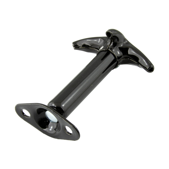 Hood Clamp, Ram'S Horn Style 3-9/16" Vert. Free Height Steel, Black Enamel Finish (Use with D-3074C Catch) by Spaenaur Inc.