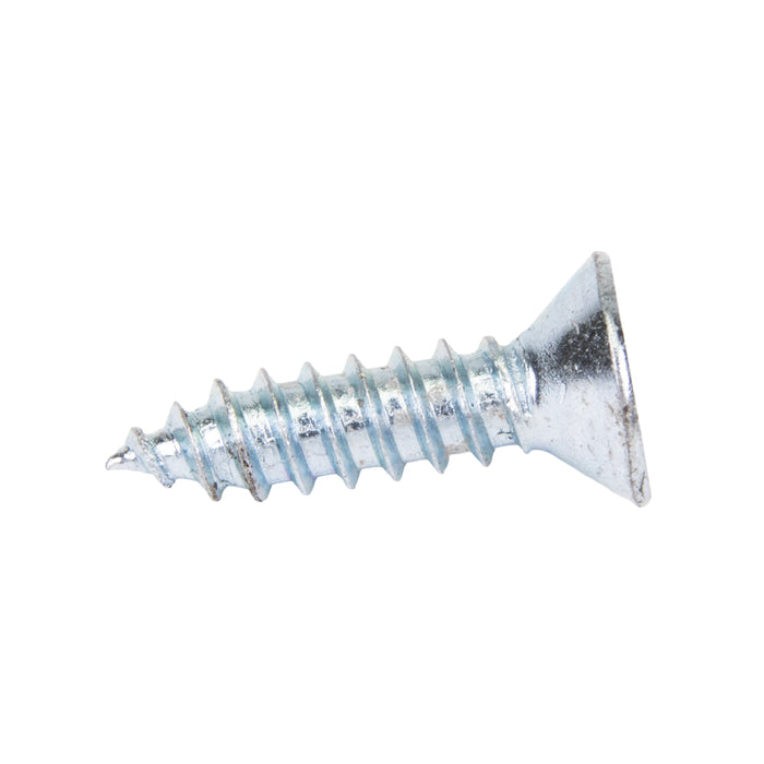 Tapping Screw, Oval Head Square Socket Drive, Type AB, #6 x 1-1/2" Length, Low Carbon Steel Trivalent Zinc Plated by Spaenaur Inc.