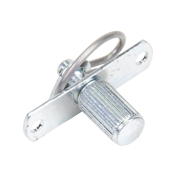 Mini loquet à ressort, tête moletée, type rivet, 0,05-0,17 po, acier zingué