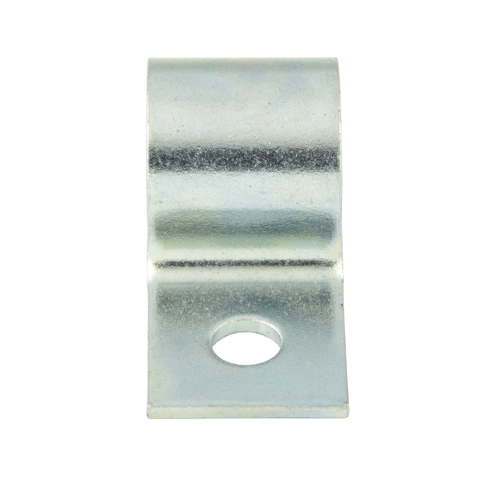 "Half" Clip 11/16" Clamp DIA, 7/32" Hole DIA .812" C to C Steel Hot Dipped Galvanized by Spaenaur Inc.