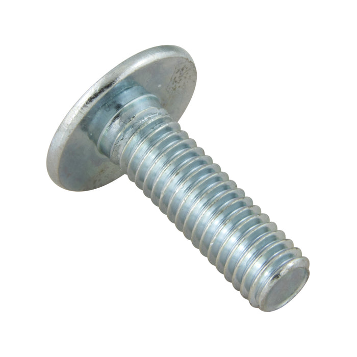 Rampa Mushroom Head Screws Type Kt with Hex Drive, 15 mm OD Mush HD M6 x 40mm LGTH Class 4.8 Steel Zinc Plated