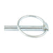 Lynch Pin W/ Spring Steel Snap Ring - Machined Shaft 4.5mm DIA x 32mm LG x 29mm Ring ID Low Carb Steel Case Hard Zinc PLTD by Spaenaur Inc.