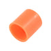 Bouchon tubulaire peu profond 1 1/4 po de diamètre intérieur x 1/2 po de longueur intérieure Polyéthylène basse densité Couleur orange par Spaenaur Inc.
