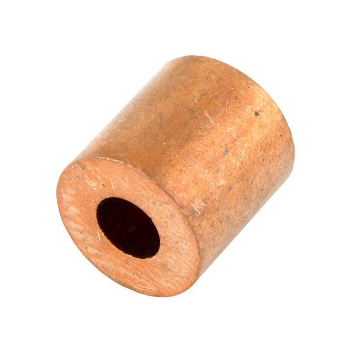 STop Sleeve for Wire Rope, for 1/8" Cable DIA, Copper
