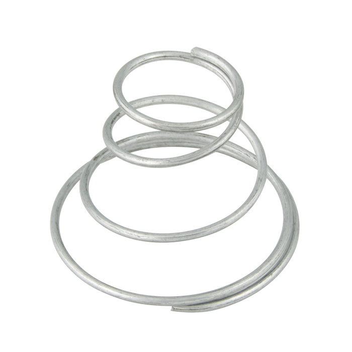 Utility Spring, Conical Type 1-5/8"Base OD, 1-1/4"Hgt, 0.065"GA. Wire MB Hrd Drawn Spr STL Wire Zinc PLTD by SouthCo