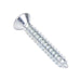 Tapping Screw, Flat Head Square Socket Drive, Type AB, #6 x 1" Length, Steel Zinc Plated by Spaenaur Inc.