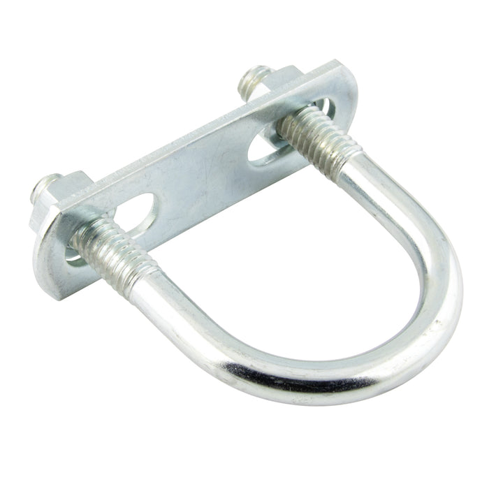U-Bolt Only, (No Nuts, No Plate) 5/16"-18 Thread, for Pipe Size 2" Steel Zinc Plated