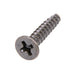 Thread-Cutting Screw Flat Phil HD #5 x 5/8" LONG, Type 25 Hardened Steel Black Zinc Finish by Spaenaur Inc.