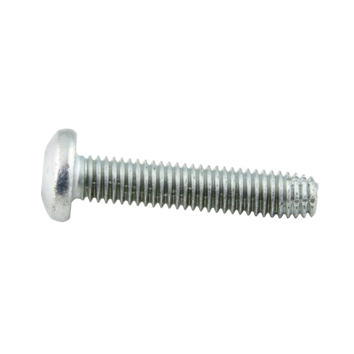 Thread-Cutting Screw, Type F, Sq SKT Pan HD, #8-32 UNC x 1/2" LONG, Low Carb Steel Case Hard Trivalent Zinc Plated by Spaenaur Inc.