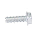 Machine Screw, Indented Hex Washer Head, Unslotted Drive, #10-24 UNC x 5/8" Length, Steel Zinc Plated by Spaenaur Inc.