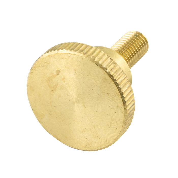 Thumb Screw, Knurled, DIN 464, M8 x 1.25mm Pitch x 12mm Brass Plain DIN 464/BR M8X12