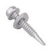 Teks Point 3 Self-Drilling Screw, Hex Head with Bonded Washer Head, #14 x 1-1/2" Length, Low Carbon Steel Mechanical Zinc with Oxyseal Coating by Spaenaur Inc.