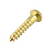Wood Screw, Round Head, Phillips, #8 x 3/4" Length, Brass, ASME/ANSI B18.6.1 by Spaenaur Inc.