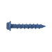 Tapcon Anchor Concrete Screw, Slotted Drive, Hex Washer Head, Hi-Lo Thread, 1/4" Dia x 2-3/4" Length, C1022 Steel Blue CLIMASEAL® by Tapcon®