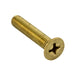 Machine Screw, Flat Head, Phillips Drive, #4-40 UNC x 1/2" Length, Brass Plain by Spaenaur Inc.