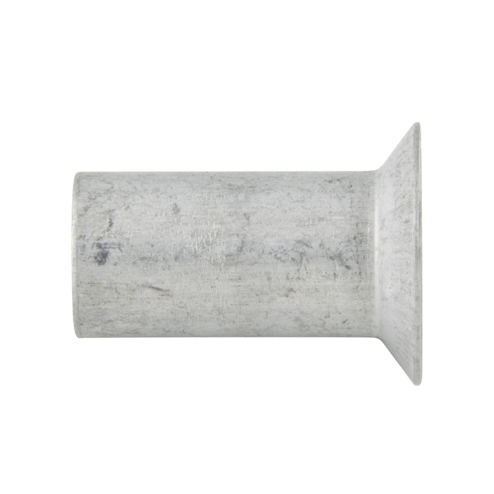 Écrou à riveter à tête fraisée, extrémité ouverte, sans clé, 3/8 po-16 UNC x 0,466-0,551 po, aluminium, par AVK