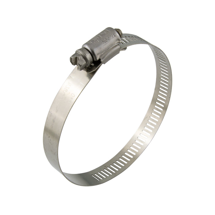 Gear Clamp 5 1/2" Nom. x 4 1/16"-6" I.D. Range Stainless Steel Band, Steel Zinc Pl Screw