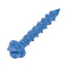 Tapcon Anchor Concrete Screw, Slotted Drive, Hex Washer Head, Hi-Lo Thread, 3/16" Dia x 1-1/4" Length, C1022 Steel Blue CLIMASEAL® by Tapcon®