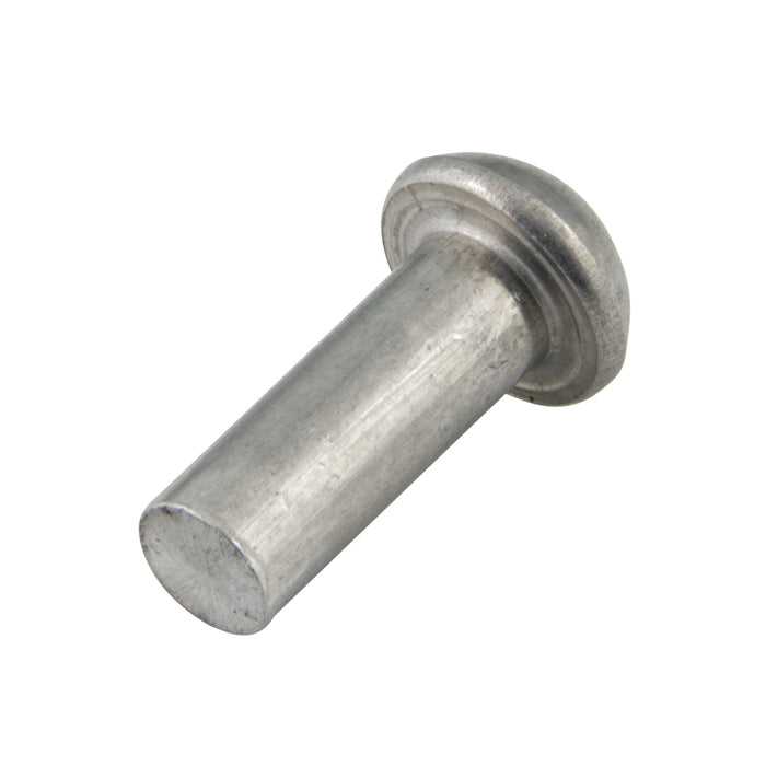 Solid Aluminum Rivet Round Head 1/8" DIA x 1" LGTH Aluminum-1100F Plain ANSI B18.1.1-172 (R1981)