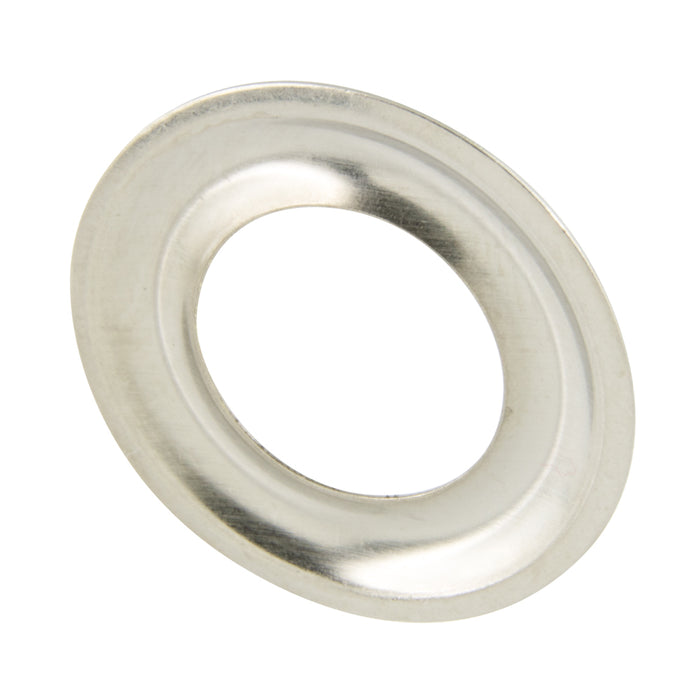 Washer Only for Sheet Brass Grommet 3/16" Hole Dia., Size #00 Brass, Nickel Plated (Component Of SN#7344-N) by Spaenaur Inc.
