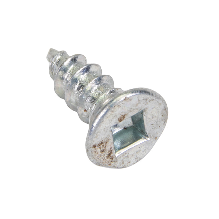 Tapping Screw, Flat Head Square Socket Drive, Type A, #10 x 2" Length, Low Carbon Steel Zinc Plated by Spaenaur Inc.