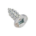 Tapping Screw, Flat Head Square Socket Drive, Type A, #10 x 2" Length, Low Carbon Steel Zinc Plated by Spaenaur Inc.