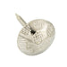 Furniture Nail, Large Facets Head DIA 7/16", Shank L 1/2", Steel, Hammered, Nickel Plated by Spaenaur Inc.