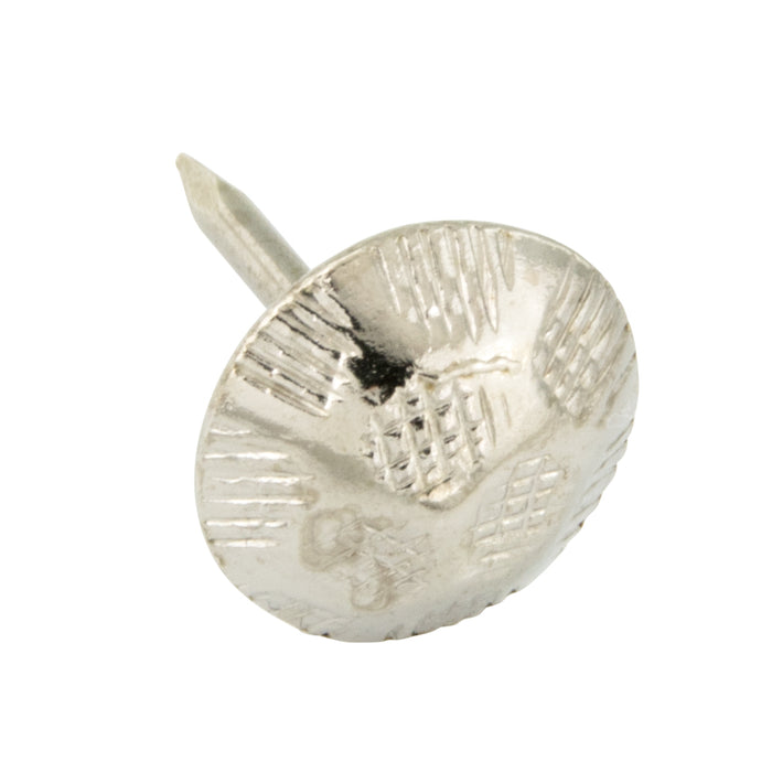 Furniture Nail, Small Facets Head 7/16" DIA, Shank L 1/2" Steel, Hammered, Oxford Finish by Spaenaur Inc.