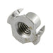Écrou à tête cylindrique, base ronde 19 mm de diamètre avec 4 griffes coupées M6 x 1,00P, cylindre 7,8 mm de longueur x 7,6 mm de diamètre, acier brut par Spaenaur Inc.