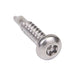 Teks Self-Drilling Screw, Pan Head, TR20; Torx® Tamper-Resistant, #8 x 3/4" Length, Stainless Steel 410 by Spaenaur Inc.