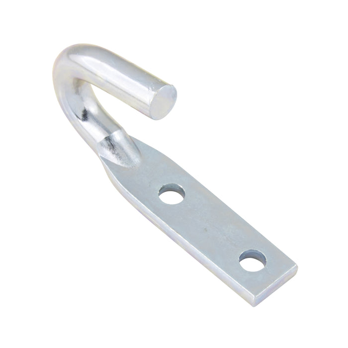 Rope Hook with 2 Holes for Max. 5/8" Rope, 3-1/8" O/A LGTH Steel Zinc Plated by Eberhard