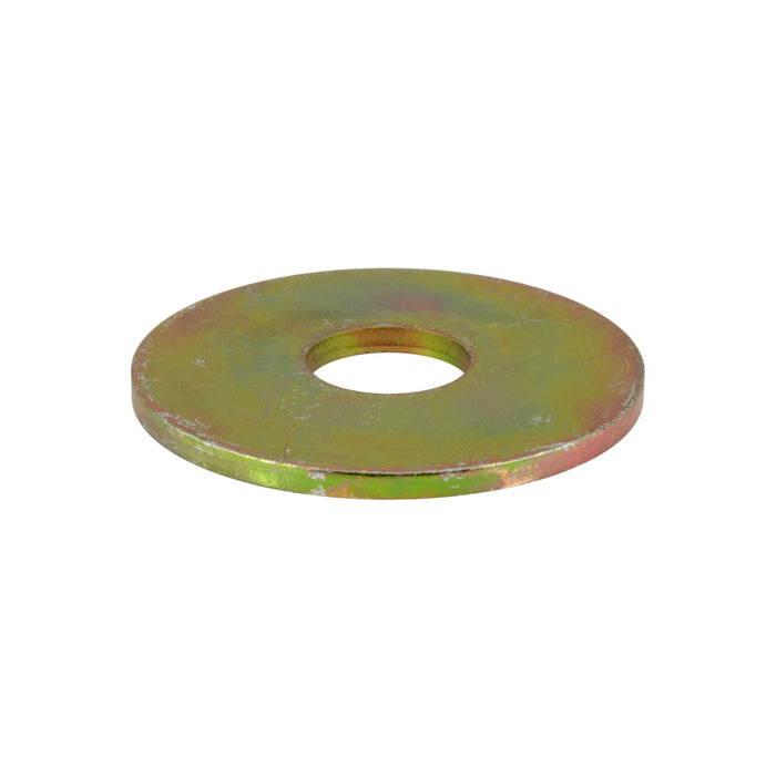 Flat Washer, DIN 9021A M10 (10.5 ID x 30 OD x 2.5 TH) Steel Yellow Zinc Plated DIN 9021A/ST-YZ M10
