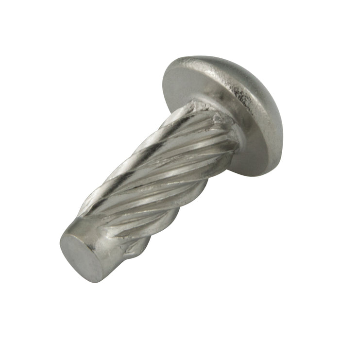 Type U Drive Screw, Round Head, #4 Gauge(0.114") x 3/16" Length, Stainless Steel , ASME/ANSI B18.6.4