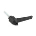 Push Button Clamping Lever, Male 3.03" Length, 5/16"-18 x 1" Stud 1.81" Overall Height Thermoplastic Material Black by Spaenaur Inc.