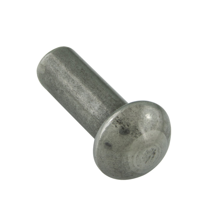 Solid Rivet, Round Head 5/16" DIA x 1/2" LONG C1008 Steel Annealed Plain Finish ANSI B18.1.1-1972 (R1981) by Spaenaur Inc.