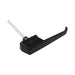 Non-Locking Handle 90 Degree Right Hand Rotation 7.25" Handle LGTH x 1.75" C. to C. Die Cast Black Finish by Spaenaur Inc.