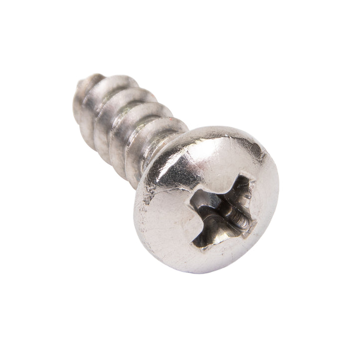 Tapping Screw, Pan Head Unslotted Drive, Type A, #8 x 1/2" Length, Stainless Steel by Spaenaur Inc.