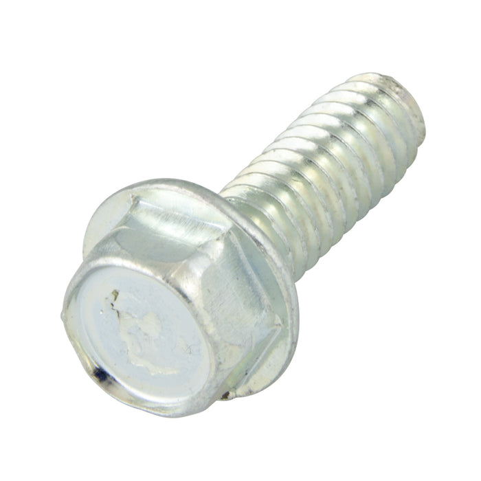 Thread Rolling Screws, Indented Hex Washer Head, Fully-Threaded, #6-32 x 3/8" Length, Case Hardened Low Carbon Steel Trivalent Zinc Plated by Spaenaur Inc.