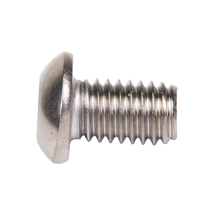 Machine Screw, Button Head, Torx Drive, M6 x 1.00 mm UNC x 20 mm Length, Stainless Steel by Spaenaur Inc.