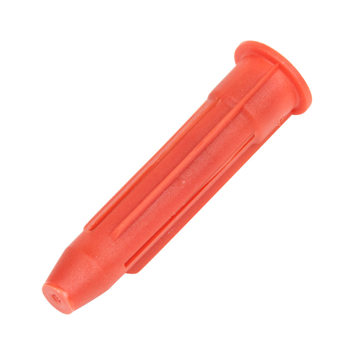 Hollow Wall Parallel-Finned Anchor, "Light Rosett", Nylon Red, #6-8 Scew Dia x 1-3/16" Length