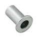 Flat HD Rivet Nut Open End Keyless 1/4"-20 UNC 0.020-0.080" Grip Range C1110/1108 Steel Trivalent Zinc Plating by AVK