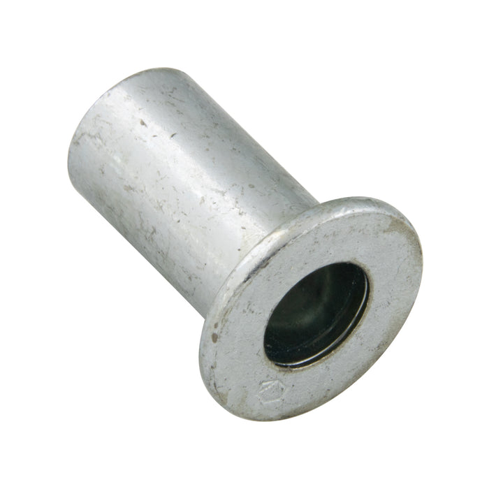 Flat HD Rivet Nut Open End Keyless 5/16"-18 UNC 0.030-0.125" Grip Range C1110/1108 Steel Trivalent Zinc Plating by AVK