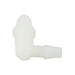 Raccord miniature cannelé à 90 degrés pour tube de 1/4 po de diamètre intérieur (1/8 po-27 NPT) en nylon par Spaenaur Inc.