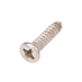 Wood Screw, Oval Head, Phillips, #8 x 1" Length, Steel Nickel Plated, ASME/ANSI B18.6.1 by Spaenaur Inc.