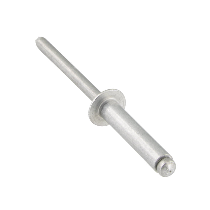 Soft-Set Pop Rivet Dome Head, Open End 1/8" x .203" LONG (.031"-.062" Grip) 1100 Aluminum IFI Spec. 114 Grade 11