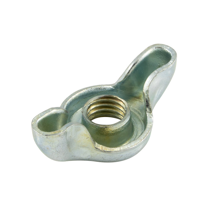 Écrou à oreilles en tôle, de forme plate, M6 x 1,0, à pas réduit, en acier embouti à faible teneur en carbone, zingué, fabriqué par Spaenaur Inc.