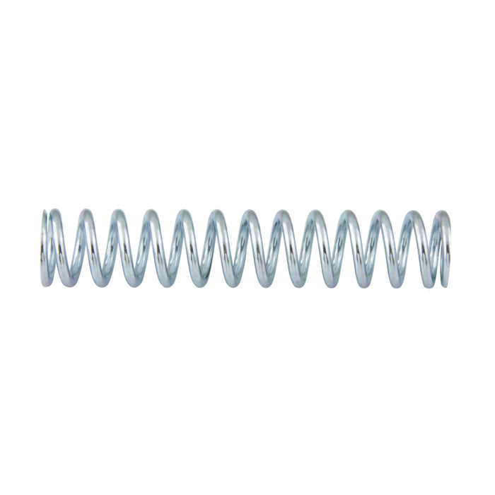 Utility Spring, Compression Type, Squared or Closed Ends, 6 Coils/In. 5/8" OD, 10"L O/A, 0.080"Gauge Wire MB Hard Drawn Spring Steel Wire Zinc Plated