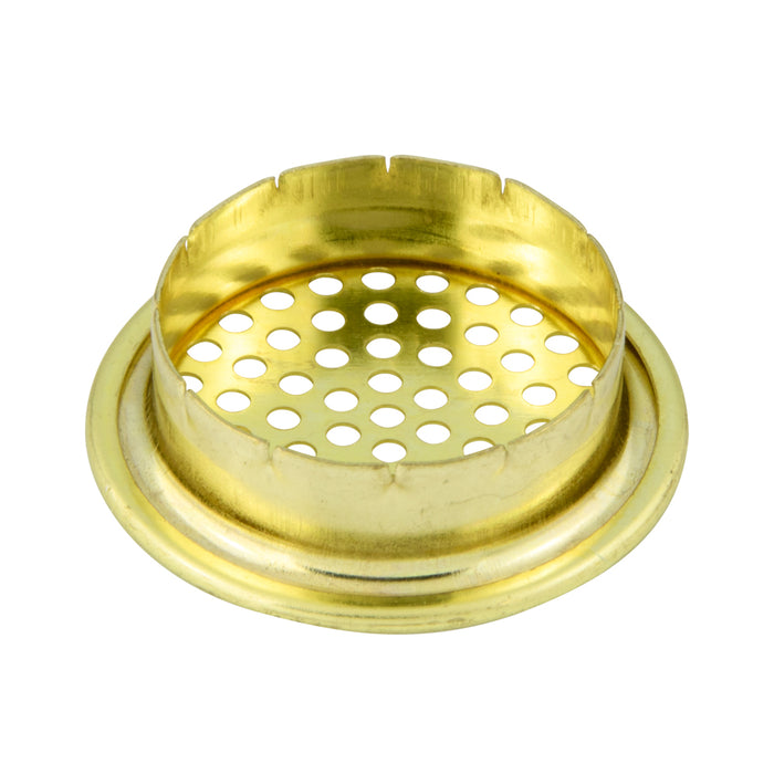 Perforated Ventilator Grommet And Washer 144/Pk 9/16" Hole Dia., 3/4" Top OD Brass Grommet/Steel Washer Plain (116-A02-1X + 116-A07-1N)
